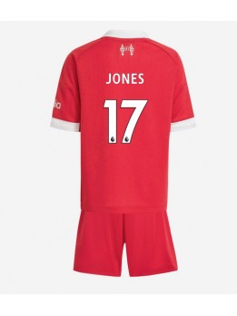 Liverpool Curtis Jones #17 Replika Hemmakläder Barn 2025-26 Kortärmad (+ byxor)
